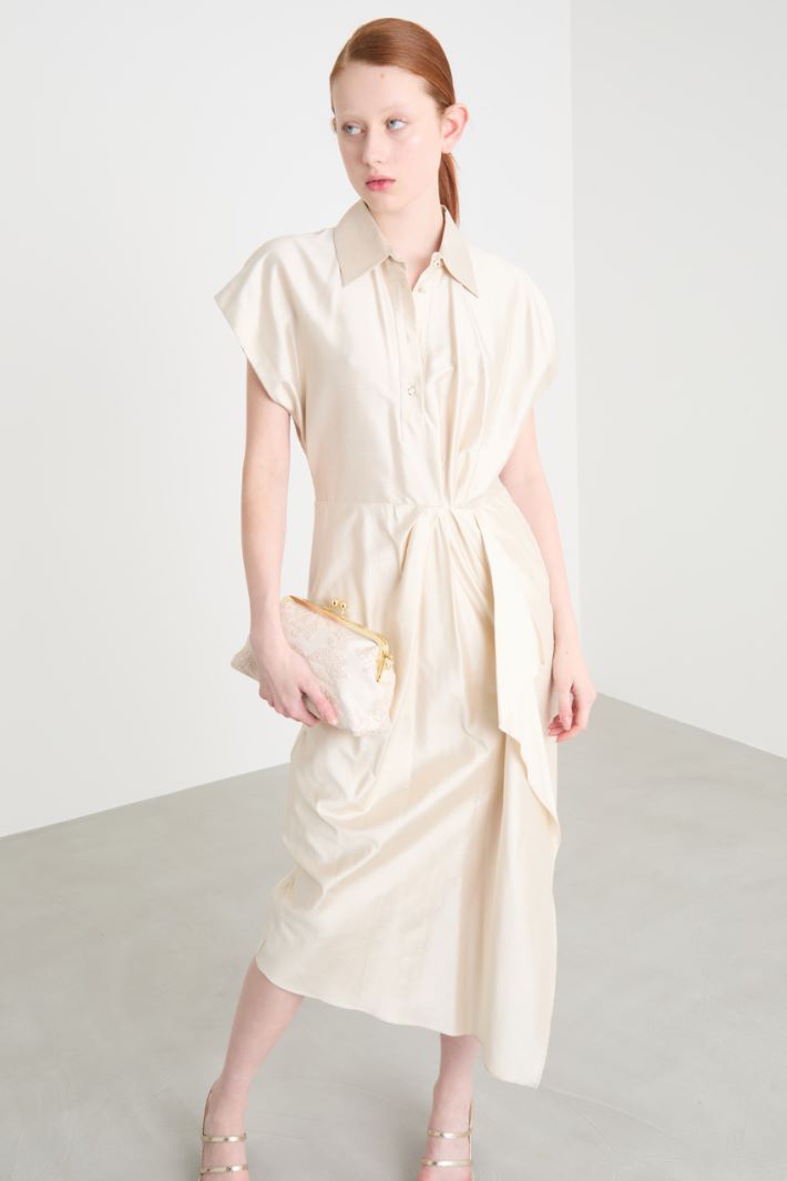 Shantung shirt dress Intrend - 2
