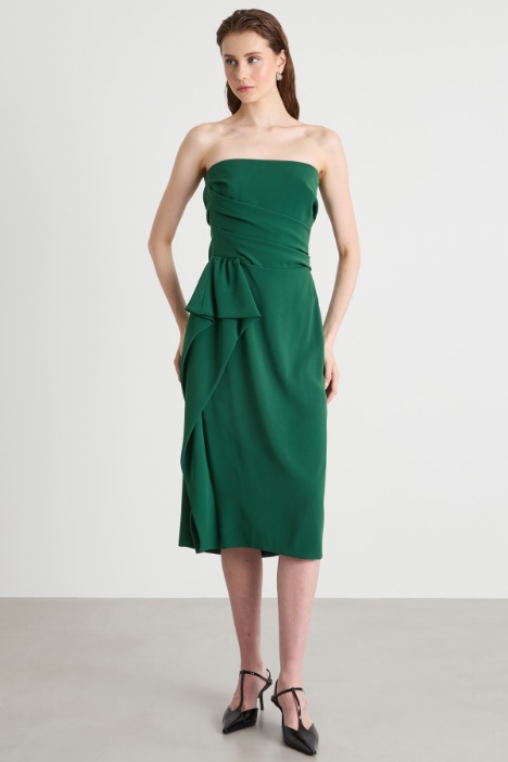 Abito bustier in cady