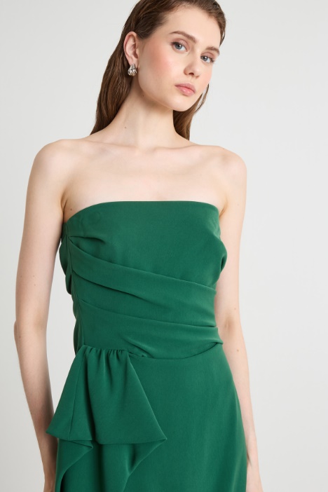 Abito bustier in cady