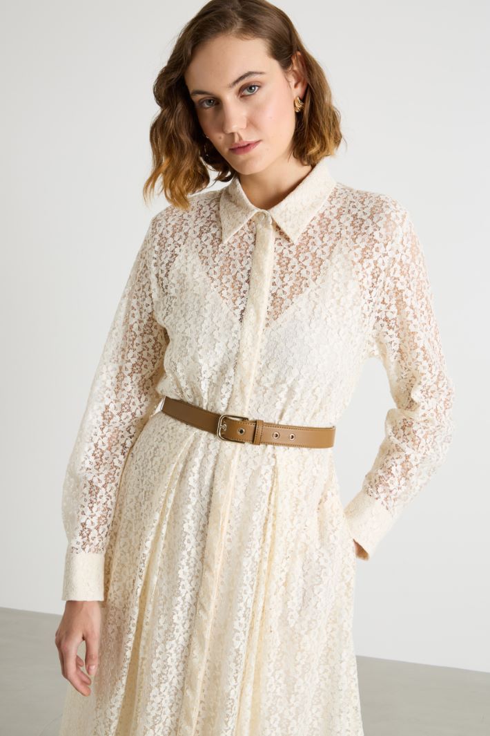 Lace shirt dress Intrend - 3