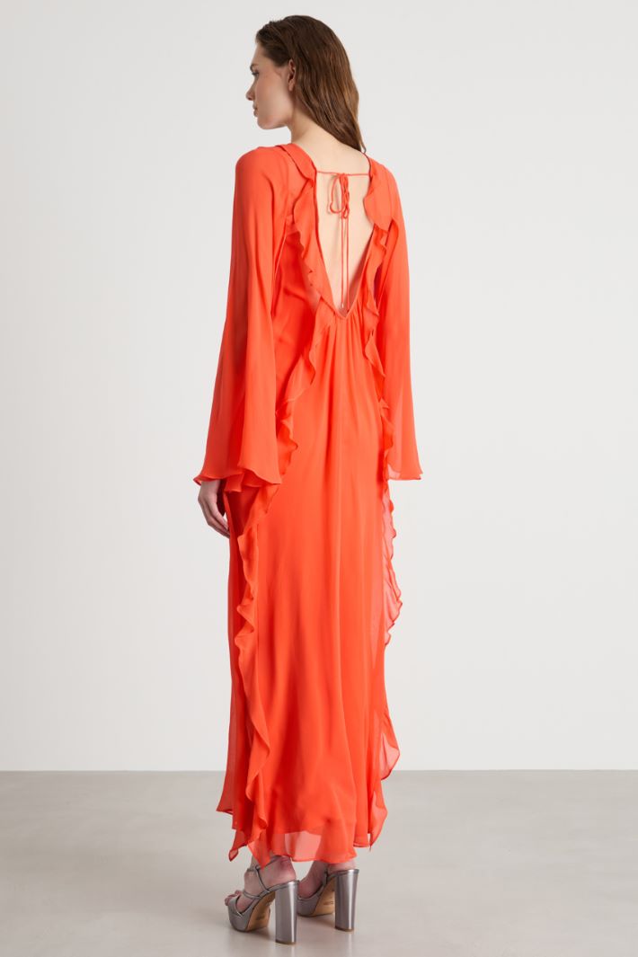 Ruffled georgette dress Intrend - 4