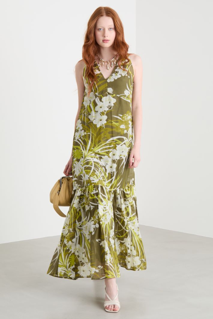 Printed muslin dress Intrend