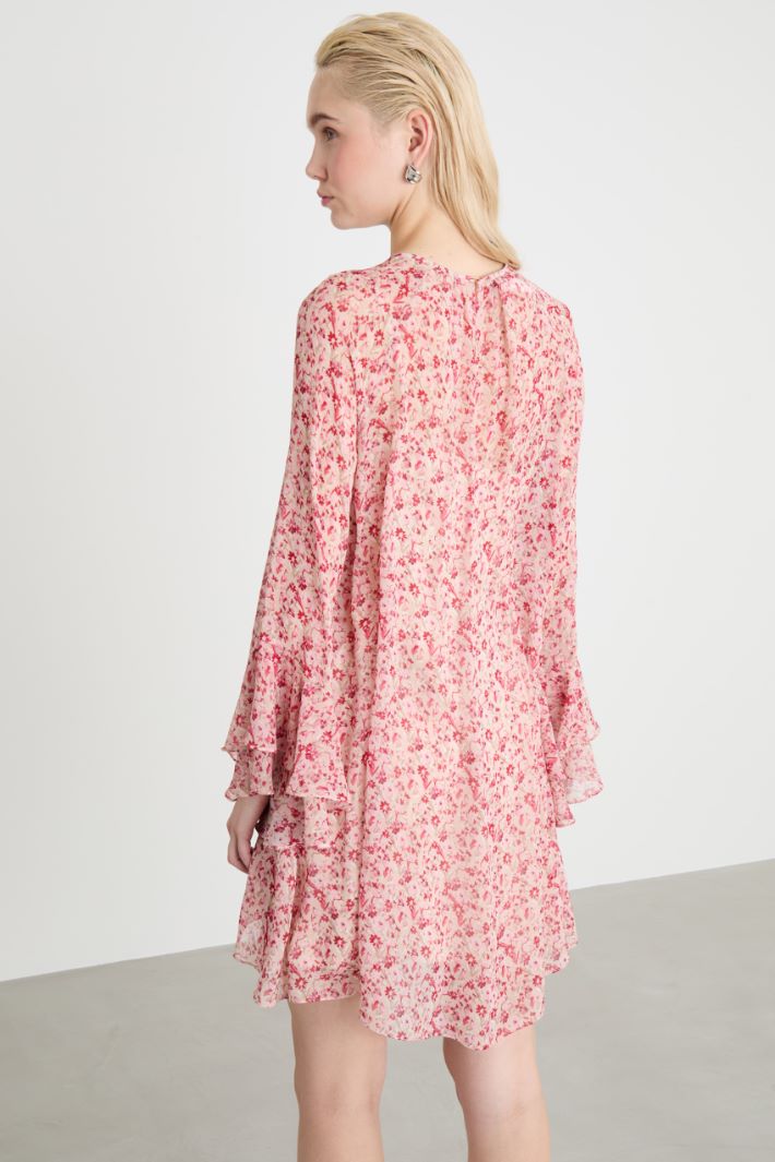 Printed georgette dress Intrend - 4