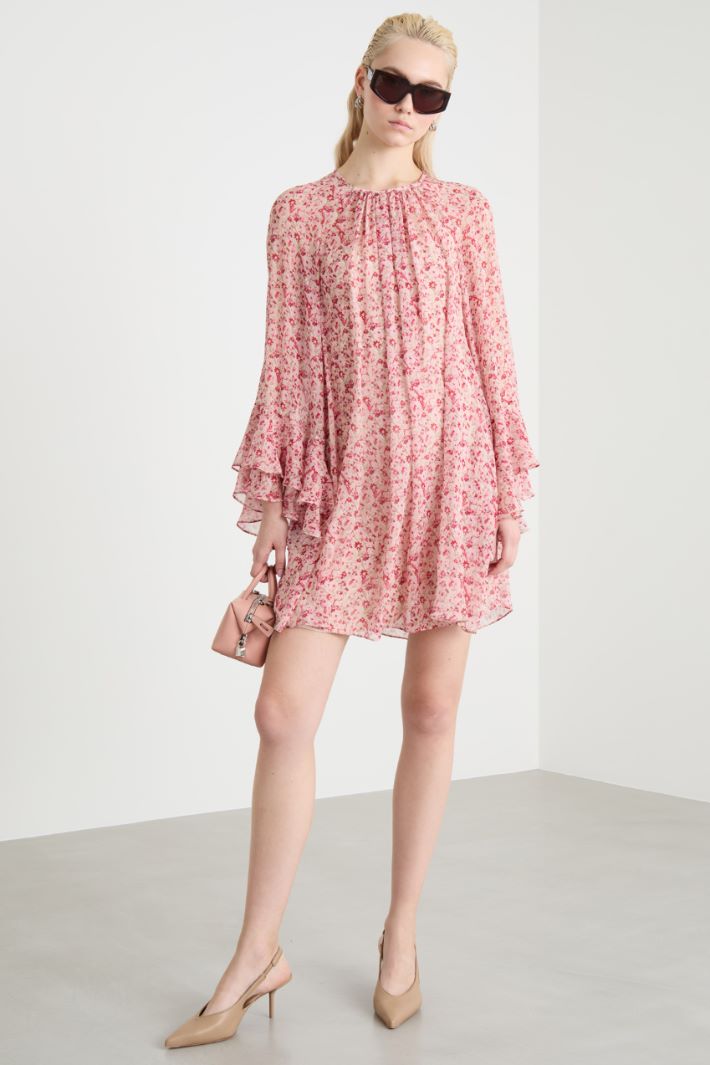 Printed georgette dress Intrend