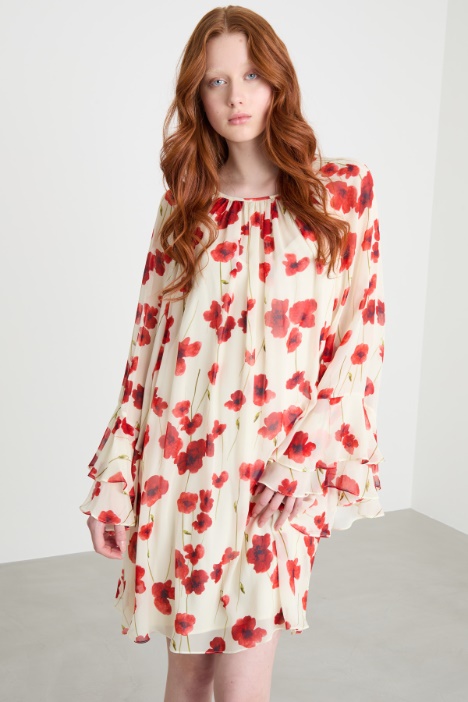 Abito in georgette stampata