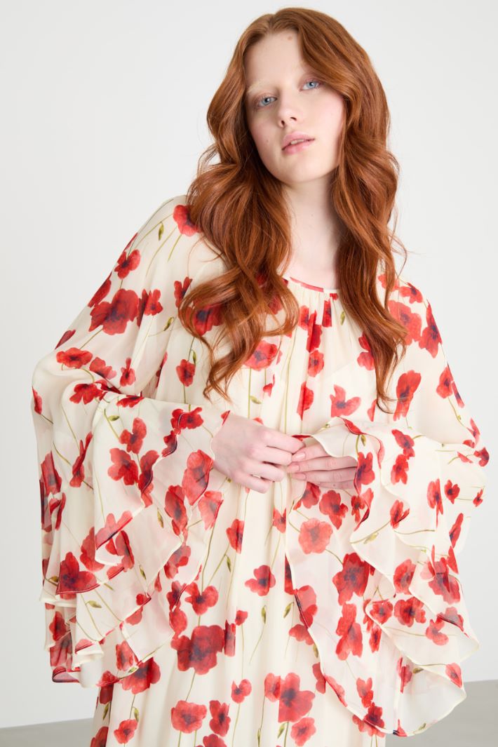 Printed georgette dress Intrend - 3