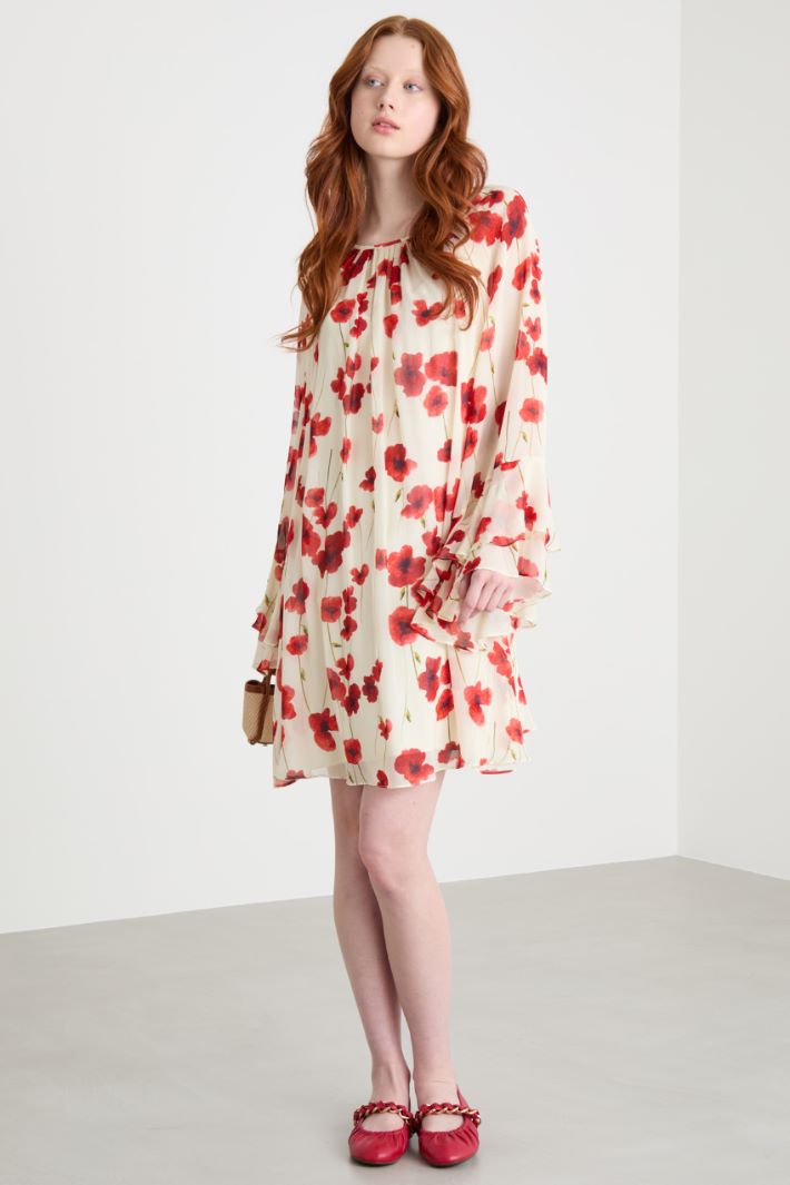 Printed georgette dress Intrend