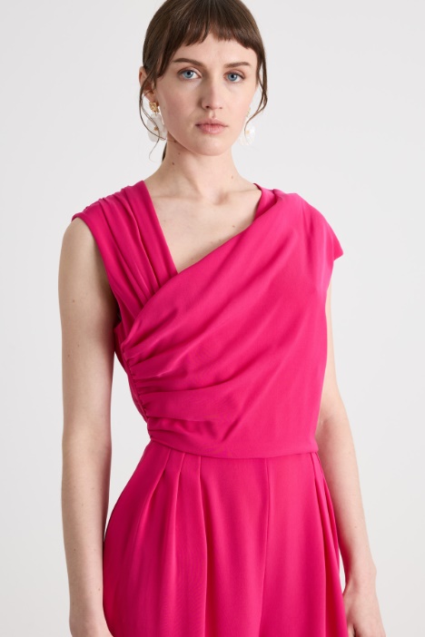 Tuta drappeggiata in cady