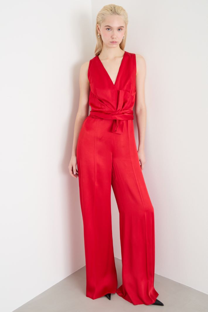Sleeveless cady jumpsuit Intrend - 2