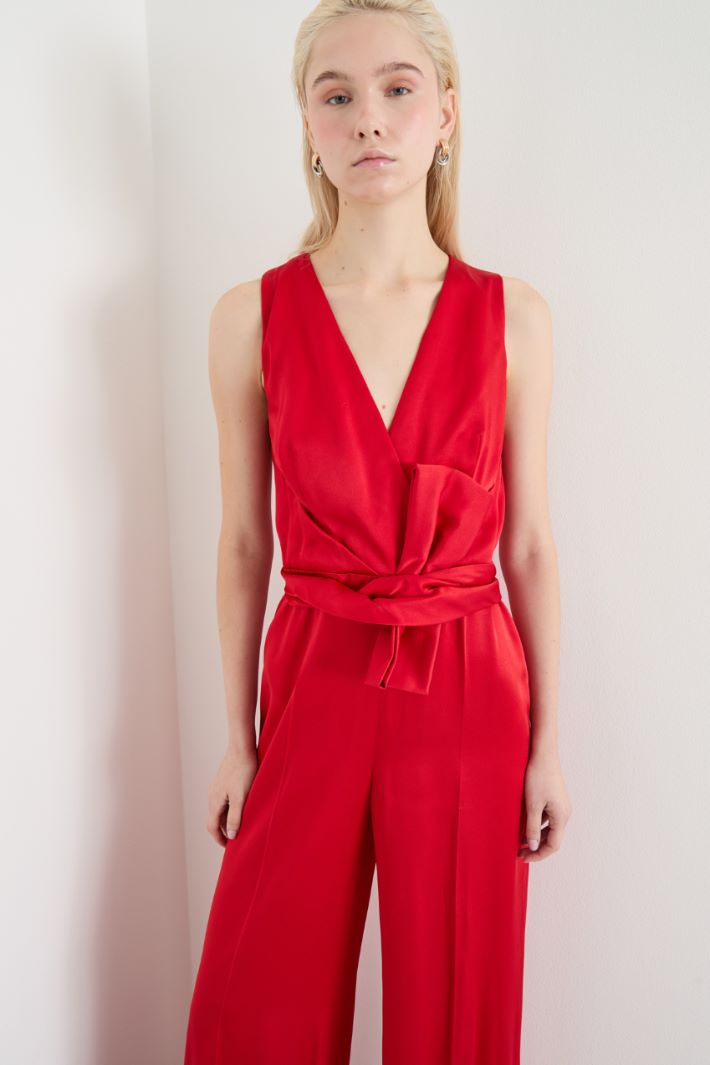 Sleeveless cady jumpsuit Intrend - 3