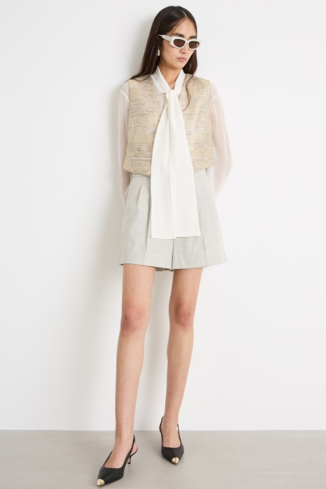 Blusa a foulard in georgette Intrend