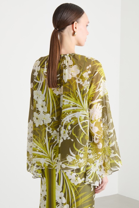 Blusa in mussola con top