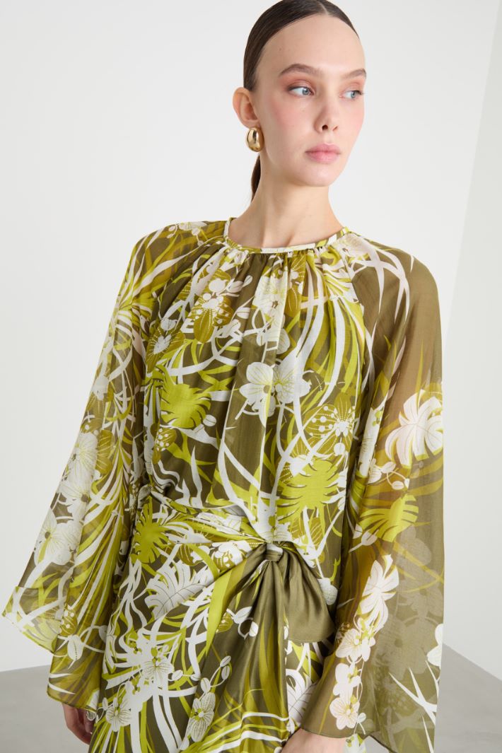 Blusa in mussola con top Intrend - 3