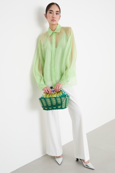 Blusa in organza Intrend
