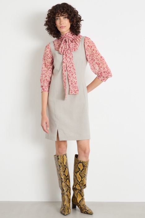 Blusa con collo a foulard Intrend