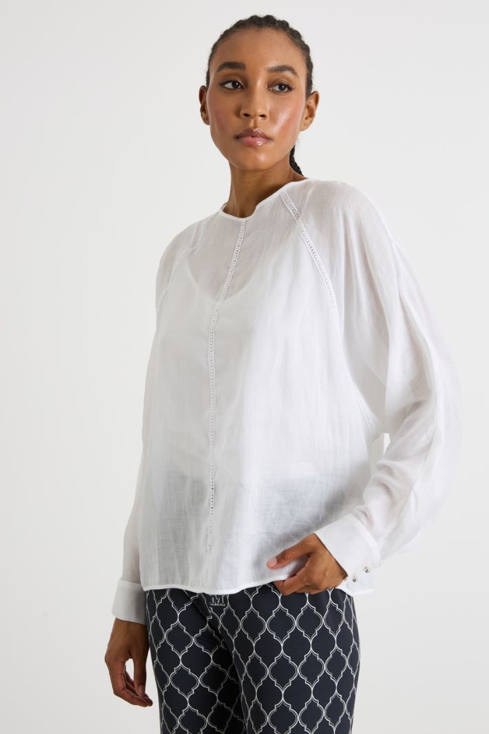 Blusa in garza leggera Intrend - 2