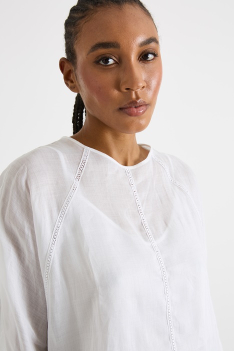 Blusa in garza leggera