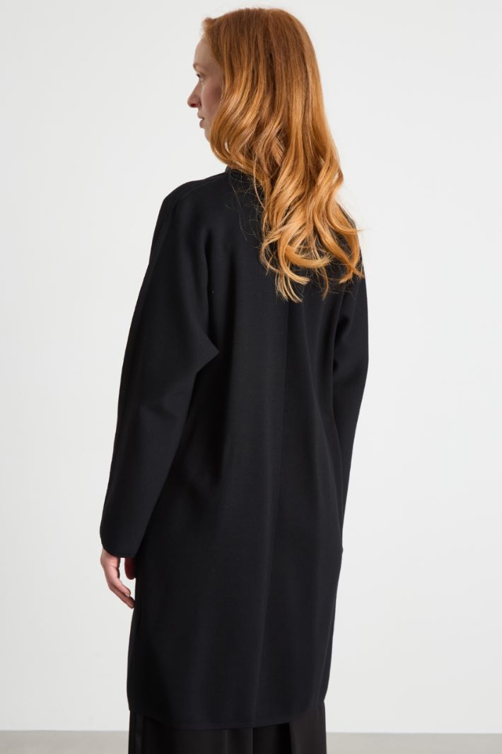 Knitted Robe Coat Intrend - 4