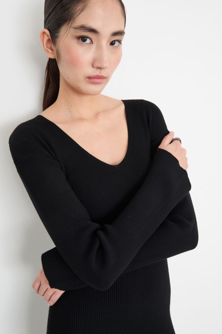 Knit sheath dress Intrend - 3