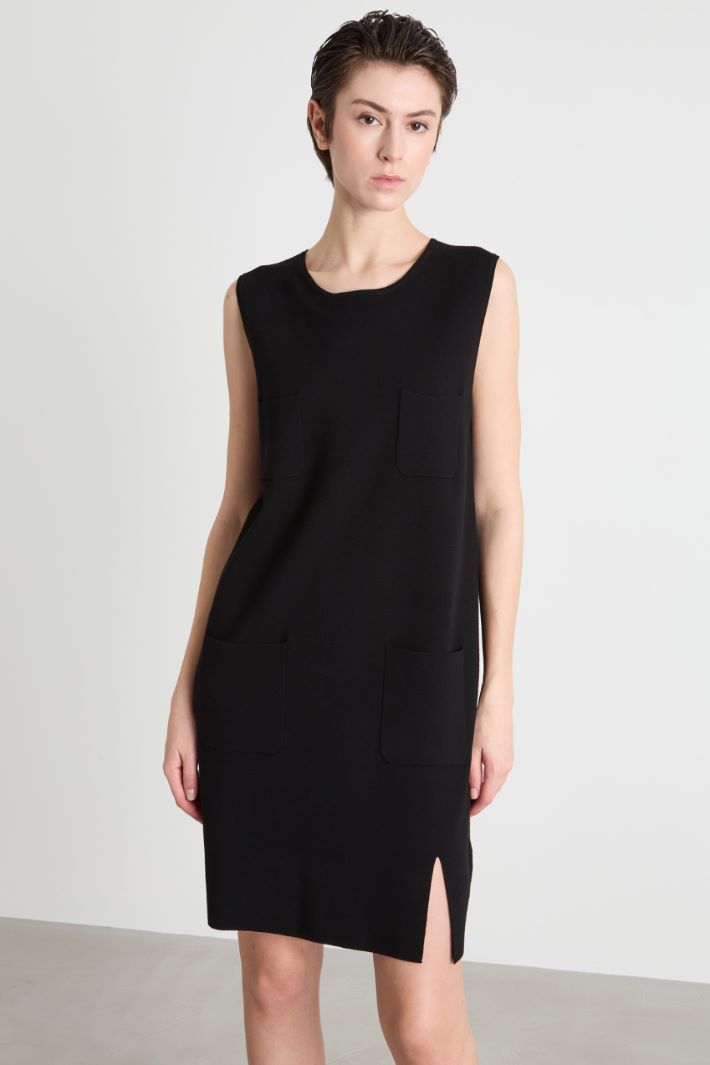 Knit dress with pockets Intrend - 2