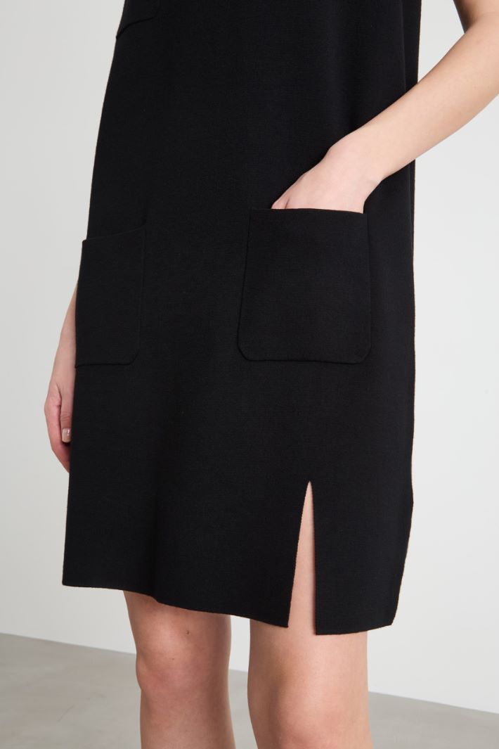 Knit dress with pockets Intrend - 3