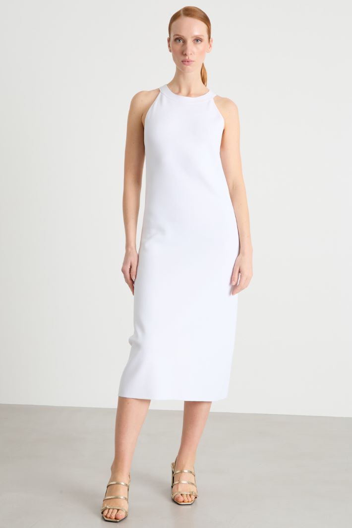 Halter neck knit sheath dress Intrend - 2