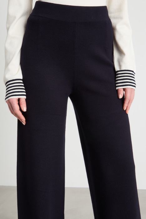 Pantalone con vita in maglia