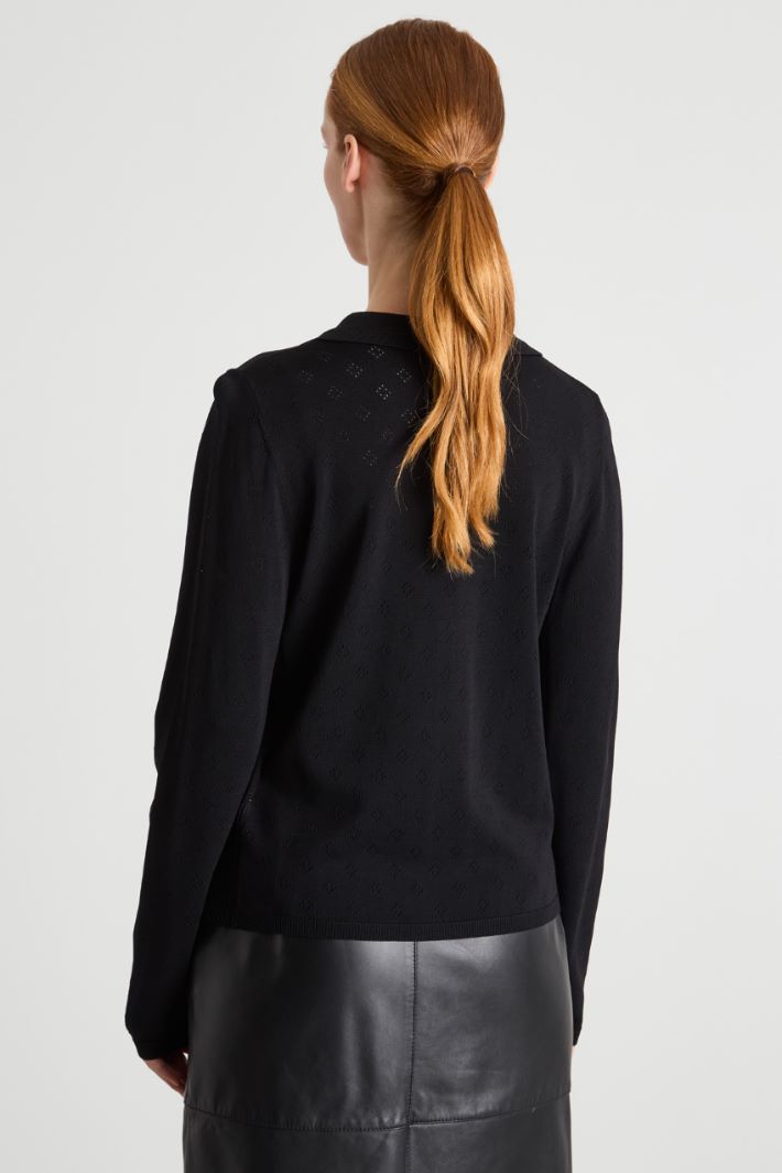 Wide V-neck cardigan Intrend - 4