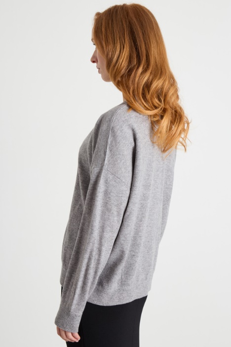 Cardigan con maniche a spalla scesa