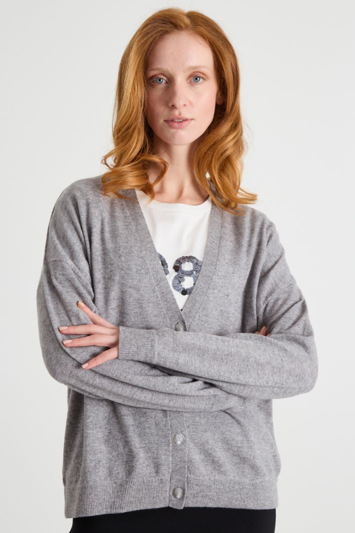 Dropped-Shoulder Cardigan Intrend - 2
