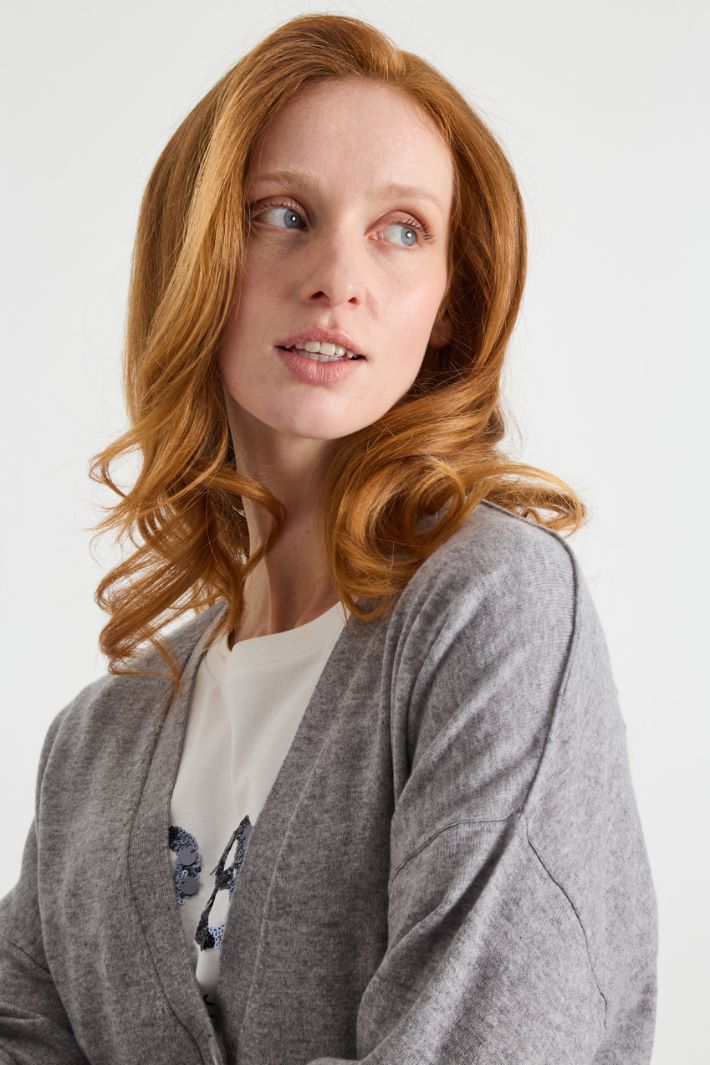 Dropped-Shoulder Cardigan Intrend - 3