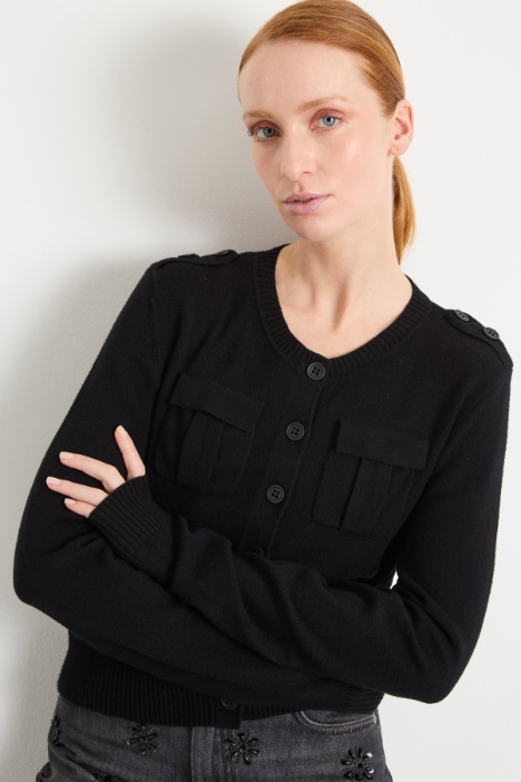 Cardigan con tasche