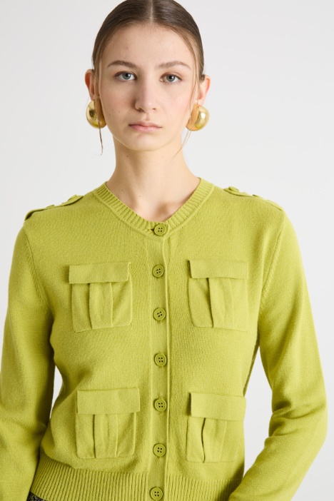 Cardigan con tasche