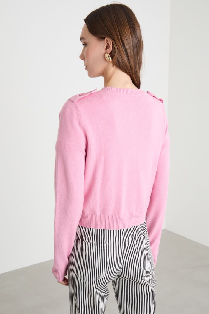 Flap-pocket cardigan Intrend - 4