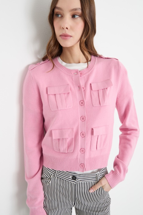 Cardigan con tasche