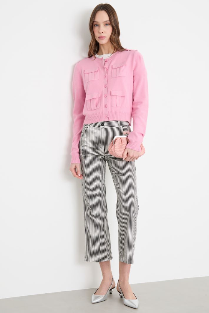 Flap-pocket cardigan Intrend