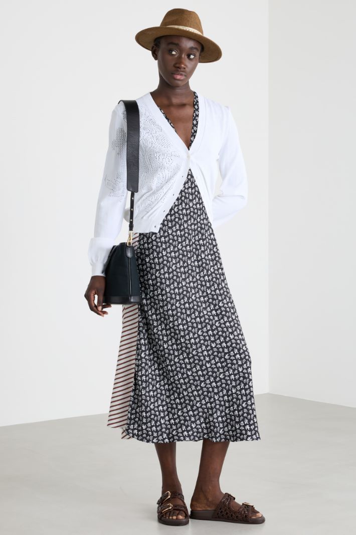 Cardigan con dettaglio a punto traforato Intrend