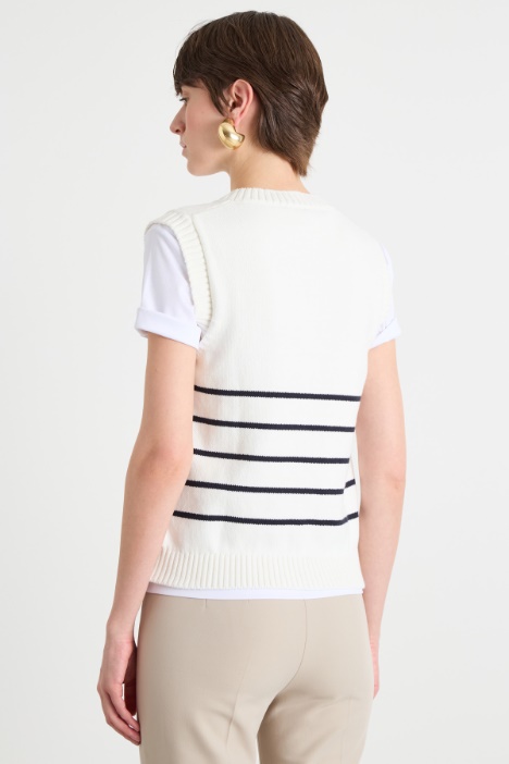 Gilet con scollo a V