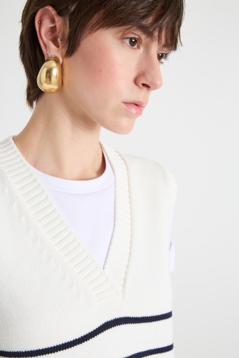 Gilet con scollo a V