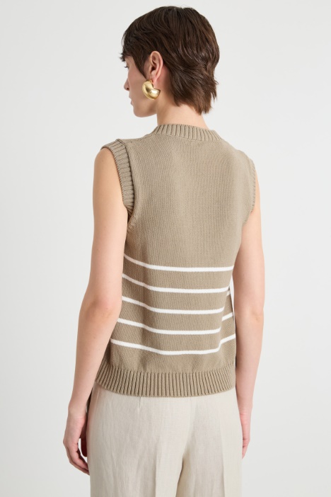 Gilet con scollo a V