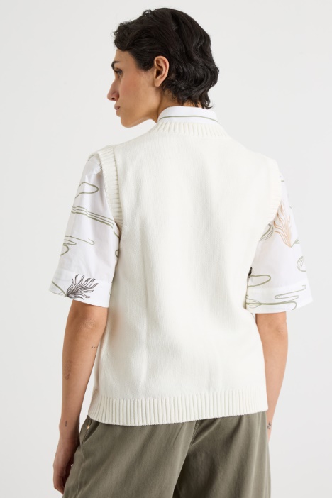 Gilet con scollo a V