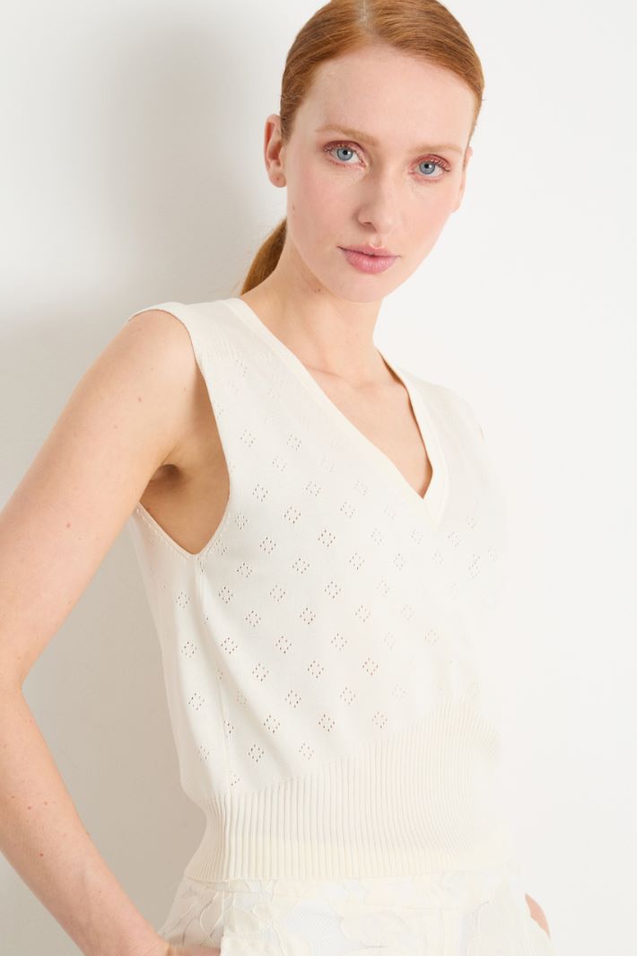 Fitted Knit Gilet Intrend - 3