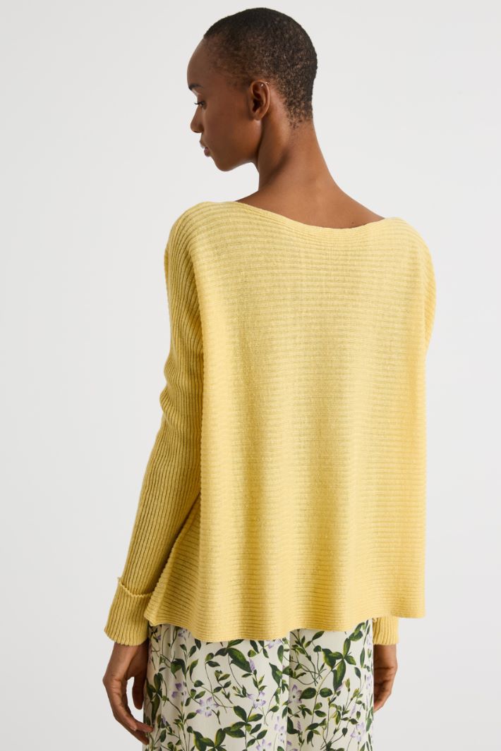 Lightweight linen-blend jumper Intrend - 4