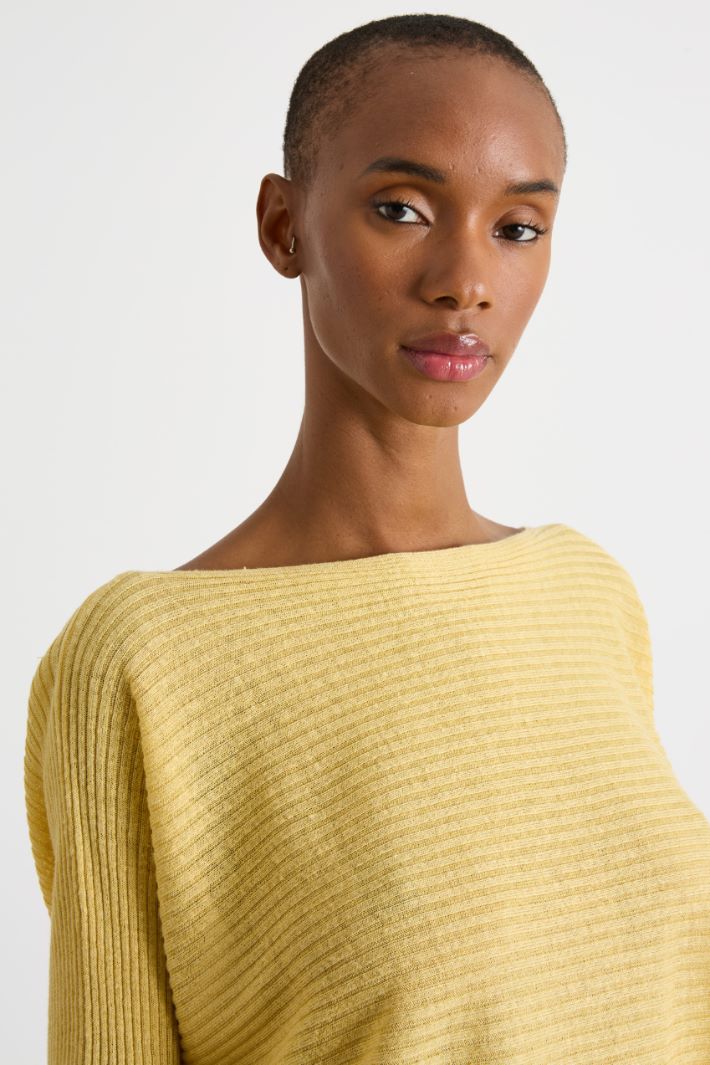 Lightweight linen-blend jumper Intrend - 3