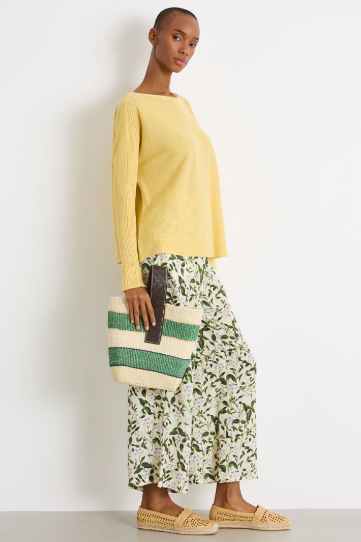 Lightweight linen-blend jumper Intrend