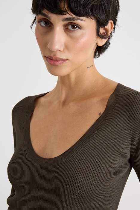 Maglia in viscosa crepe