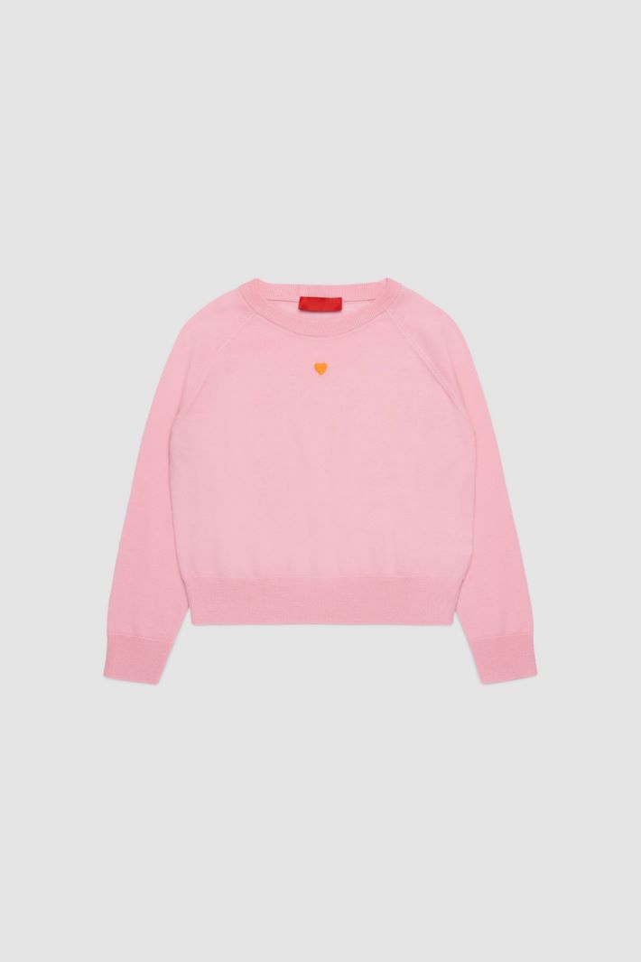 Embroidered Crew-Neck Jumper Intrend