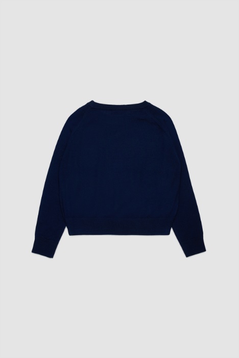 Maglia girocollo con ricamo BAMBINI