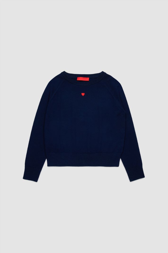 Embroidered Crew-Neck Jumper Intrend