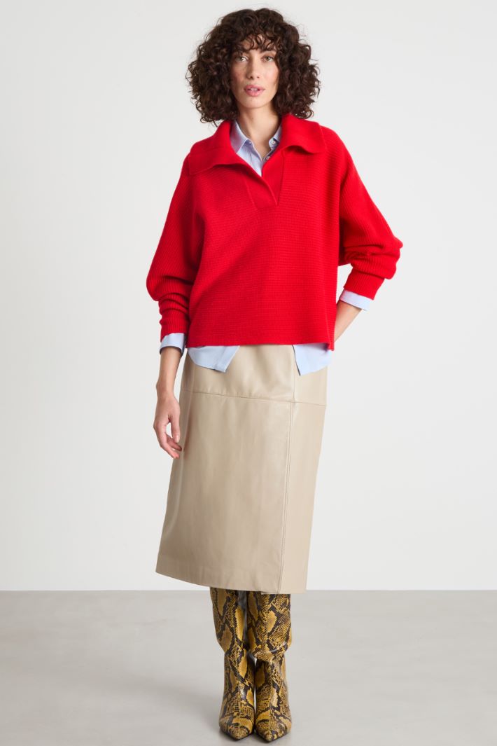 Oversized-Collar Jumper Intrend